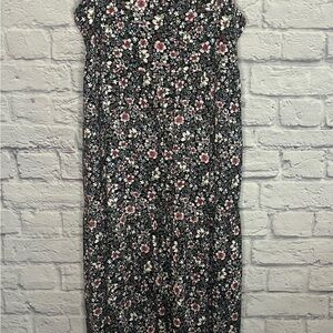SO XL Maxi Floral Adjustable Straps Soft Scoop Neck Comfy Boho-chic Cottagecore